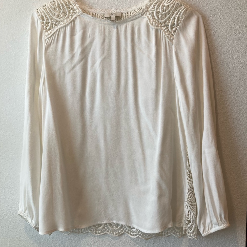 Joie lace back blouse.